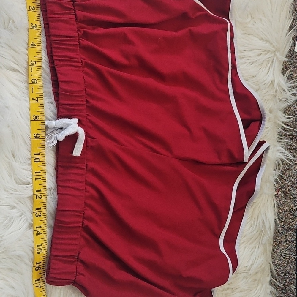 *PRICE DROP*
SHEIN Curve Red Athletic Shorts with White Trim - Picture 9 of 10